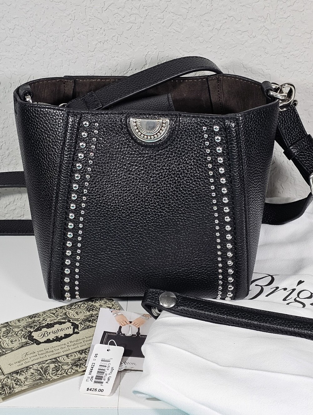 Brighton Joni Small Bucket Bag Black